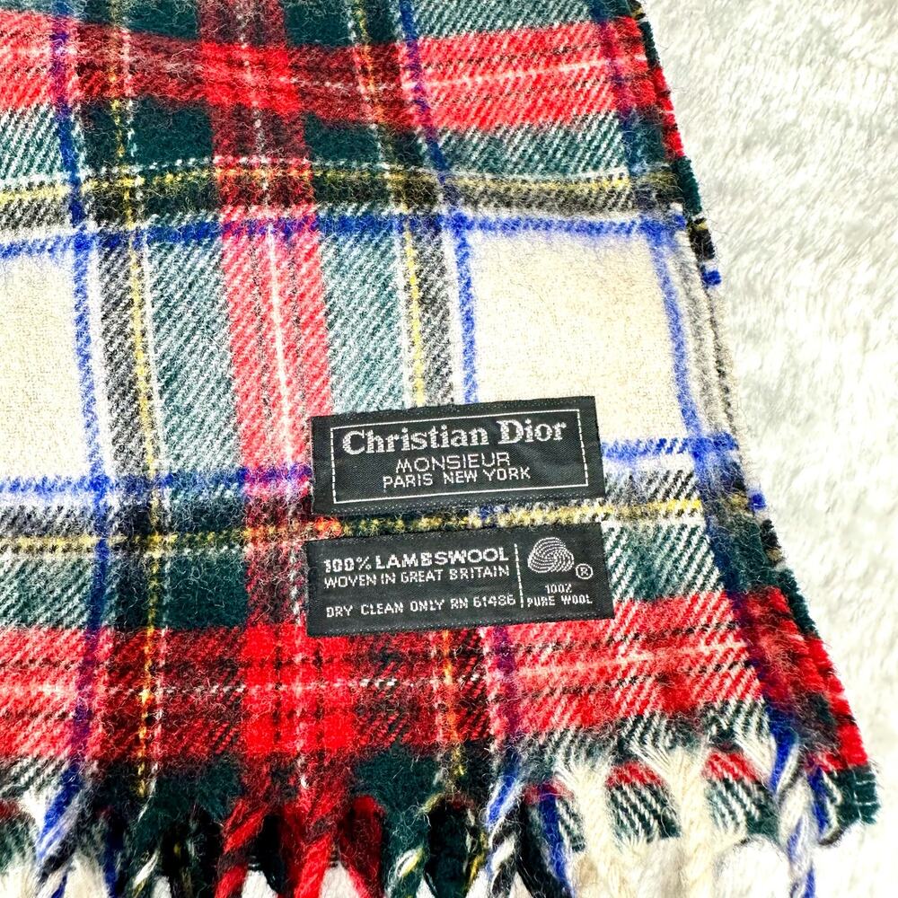 Christian Dior Monsieur Scarf 100% Lambswool. NICE! GREAT GIFT ITEM! - Picture 5 of 6
